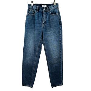 Pull & Bear womens size 2 high High ‎ waist Mom   jeans full length